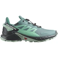 Buty sportowe damskie - Damskie Buty do biegania w terenie SALOMON SUPERCROSS 4 GTX W L47316900 – Turkusowy - miniaturka - grafika 1