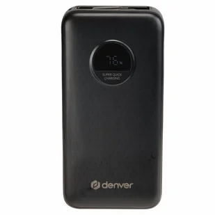 Denver PQC-20065 bank mocy 20000 mAh Czarny - Powerbanki - miniaturka - grafika 1