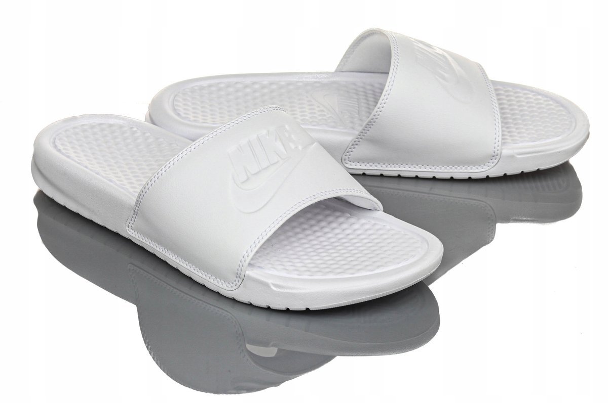 KLAPKI DAMSKIE NIKE BENASSI JDI CAŁE BIAŁE R-36,5
