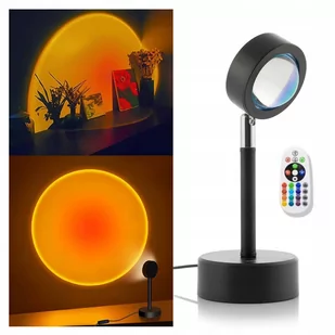 Lampka led sunset rgbw zachód słońca pilot prezent - Lampy stojące - miniaturka - grafika 1