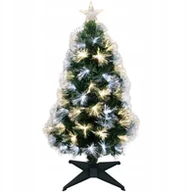 Choinki - CHOINKA DEKORACYJNA ŚWIATŁOWODOWA CIEPŁY ZIMNY BIAŁY 90CM - miniaturka - grafika 1