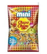 Gumy do żucia, lizaki, dropsy - Chupa Chups, mini lizaki o smaku owocowym, 360 x 6 g - miniaturka - grafika 1