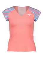 Koszulki sportowe damskie - Mizuno Koszulka funkcyjna w kolorze jasnoróżowo-błękitnym - miniaturka - grafika 1