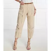 Spodnie damskie - Pinko Spodnie cargo | Regular Fit | stretch - miniaturka - grafika 1