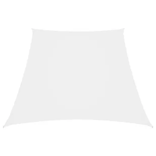 vidaXL Trapezowy żagiel ogrodowy, tkanina Oxford, 3/4x3 m, biały 135297 - Parasole ogrodowe - miniaturka - grafika 1