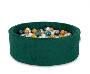 Suchy basen minky H-30 cm z piłkami 200szt.- butelkowa zieleń - Suche baseny - miniaturka - grafika 1