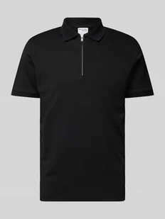 Koszulka polo z krótkim zamkiem błyskawicznym model ‘FAVE’ - Koszulki męskie - miniaturka - grafika 1
