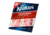 Kiełbasa i wędliny - Kielbasa Krakowska Sucha Z Szynki Krakus 80 G - miniaturka - grafika 1