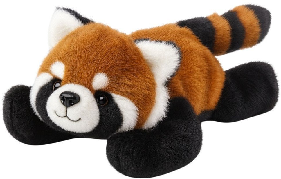 Pluszowa Maskotka Przytulanka Panda Czerwona Ruda 30cm LEAN Toys
