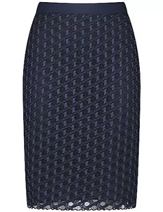 Gerry Weber Damska spódnica ołówkowa z koronką, długa szeroka spódnica ołówkowa wzorzysta, niebieski (Blueberry), 42 - Spódnice - miniaturka - grafika 1
