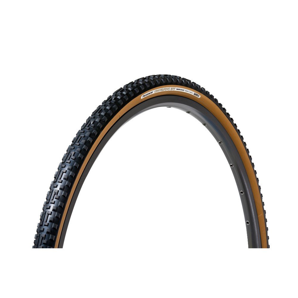 Panaracer GravelKing EXT 700x38c czarna/brązowa opona toczna (grubszy bieżnik)