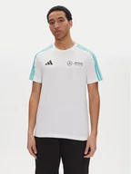 Koszulki męskie - adidas T-Shirt Mercedes - AMG Petronas Formula One Team DNA JV5457 Biały Regular Fit - miniaturka - grafika 1