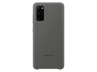 Etui Silicone Cover do Samsung Galaxy S20 szare - Etui i futerały do telefonów - miniaturka - grafika 1
