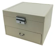 Pudełka i szkatułki - Szkatułka Skrzyneczka pudełko na biżuterię drobiazgi zegarek kuferek etui organizer - miniaturka - grafika 1