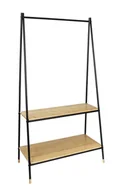Wieszaki i stojaki - Stojący wieszak z bambusowymi półkami, 90 x 167 x 42 cm, Loft, WENKO - miniaturka - grafika 1