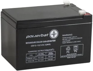 Akumulator AGM POWERBAT CB 12V 12Ah - Ładowarki i akumulatory - miniaturka - grafika 1