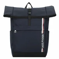 Plecaki - Tommy Hilfiger TH Monotype Plecak 45.5 cm Komora na laptopa space blue - miniaturka - grafika 1