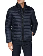 Kurtki męskie - Geox Męska kurtka M Dennie Short JKT (Quilted Jacket, Blue Nights/Blue Ink, 48 - miniaturka - grafika 1