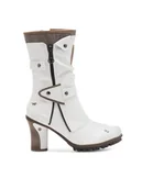 Botki damskie - Mustang Botki 1141-606 Biały - miniaturka - grafika 1