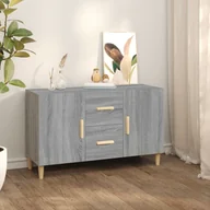 Komody - Lumarko Komoda, szary dąb sonoma, 100x36x60 cm, materiał drewnopochodny - miniaturka - grafika 1