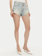 Spodenki damskie - ViCOLO Szorty jeansowe DD5096 A Niebieski Regular Fit - miniaturka - grafika 1
