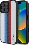 Etui i futerały do telefonów - BMW BMW BMHMP16X23PUPTH iPhone 16 Pro Max 6.9" biały/white hardcase M Perf. Tricolor Printed Stripes MagSafe - miniaturka - grafika 1