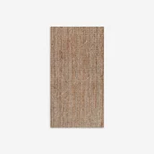 Dywany - Dywan Jutowy 80x150 cm Antorini– Na Końcu Łóżka, Naturalny, Tkany Płasko, Ręczne Sploty i Styl Boho Śródziemnomorski - miniaturka - grafika 1