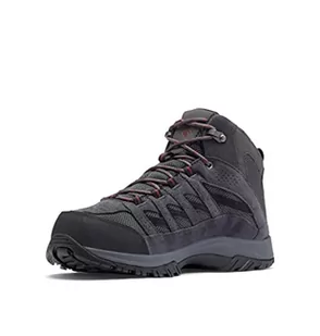 Columbia Męskie buty trekkingowe Crestwood Mid, Szary - Ciemnoszary głęboka rdza - 44 EU - Buty trekkingowe męskie - miniaturka - grafika 1