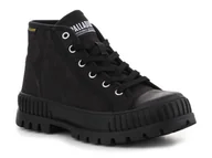 Trampki damskie - Buty lifestylowe Palladium Pallashock Mid OG Black/Black 76681-008-M - miniaturka - grafika 1