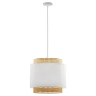 Lampy sufitowe - TK Lighting Lampa wisząca nowoczesna BOHO Big White 1pł. ratan Wysyłka za 0 zł 6529 - miniaturka - grafika 1