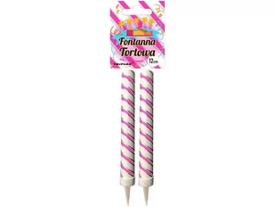 Triplex Fontanny tortowe różowe 12cm TXF558 - 2 sztuki - Pirotechnika i fajerwerki - miniaturka - grafika 1