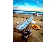 Zabawki kreatywne - Haft Diamentowy, Obraz, Mozaika Diamentowa Diamond Painting, List W Butelce 30X40Cm - miniaturka - grafika 1