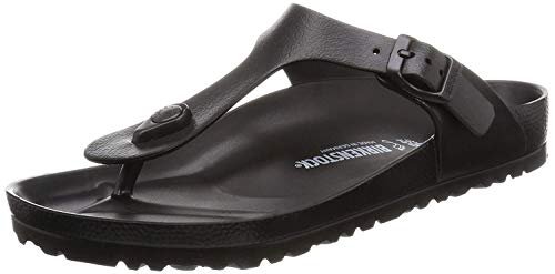 Birkenstock Gizeh Eva klapki damskie, czarne japonki, buty, Czarny, 37 EU