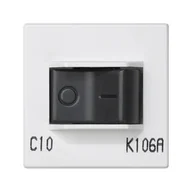 Wyłączniki światła i elektryczne - Kontakt KONTAKT_SIMON Wyłącznik nadmiarowo-prądowy C10A CONNECT Biały K106A/9 - miniaturka - grafika 1