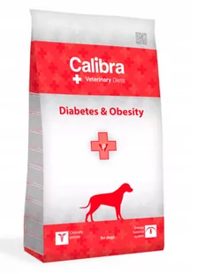 Calibra Veterinary Diets Dog Diabetes Obesity 12kg - Sucha karma dla psów - miniaturka - grafika 1