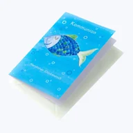 Kartki okolicznościowe i zaproszenia - Perleberg Kartka na komunię Basic Classic - niebieska ryba - 11,6 x 16,6 cm 7120013-2 - miniaturka - grafika 1