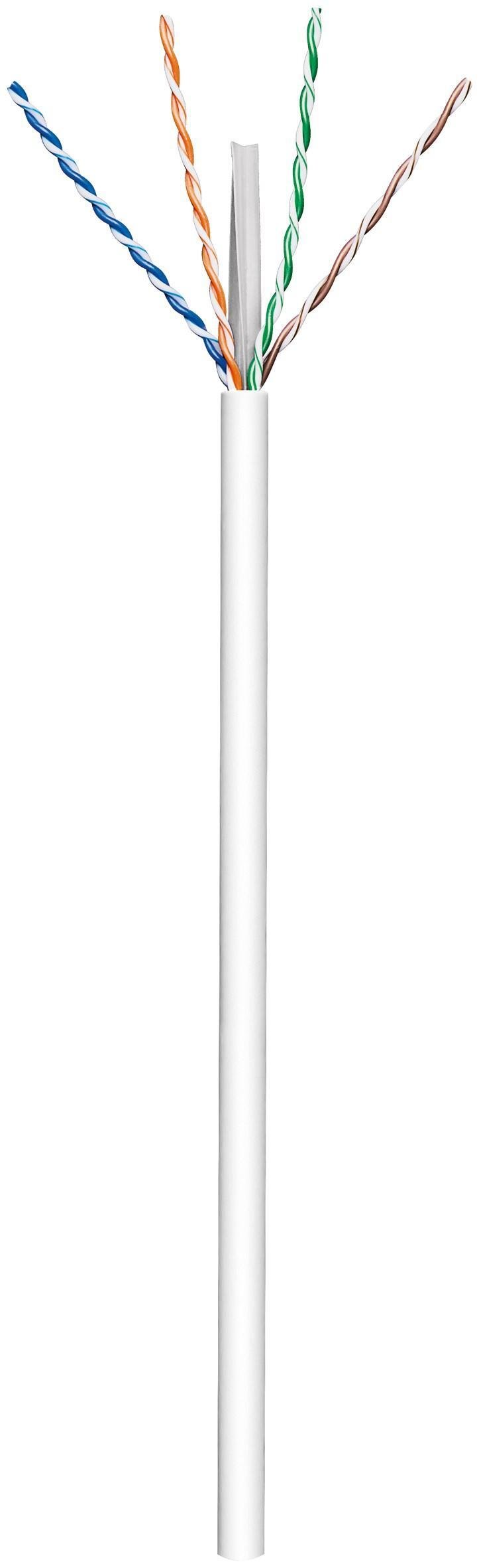 Kabel sieciowy CAT 6, U/UTP, biały