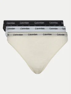 Calvin Klein Underwear Komplet 3 par fig klasycznych 000QD5069E Kolorowy - Majtki damskie - miniaturka - grafika 1