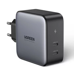 Ugreen Ugreen ładowarka sieciowa 2x USB Typ C 100W Power Delivery szary (50327) 50327 - Ładowarki do telefonów - miniaturka - grafika 1