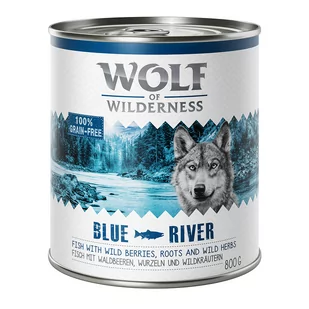 Wolf of Wilderness Adult 6 x 800 g Blue River ryba - Mokra karma dla psów - miniaturka - grafika 2