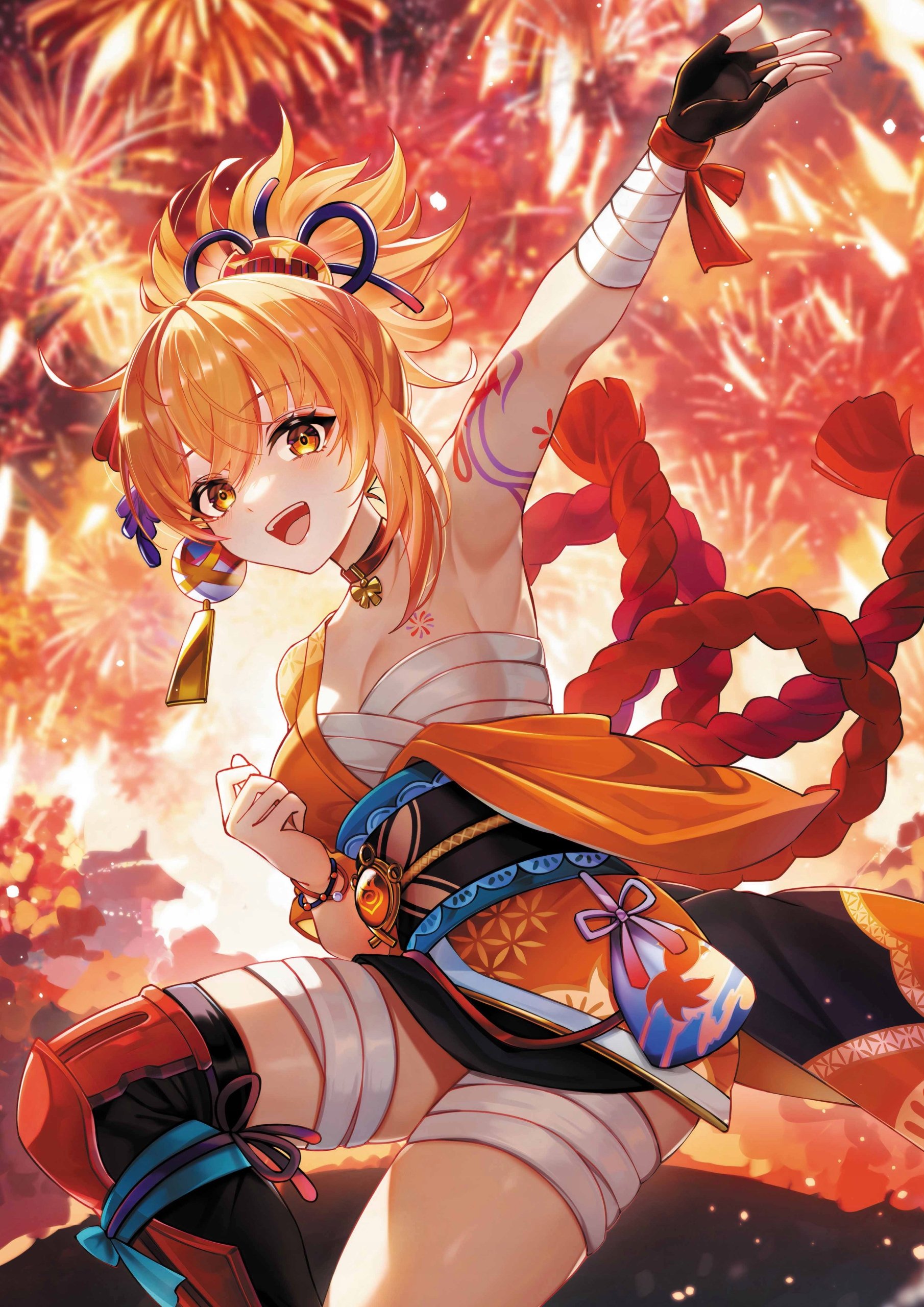 Plakat A1 Genshin Impact Anime Gra Yoimiya