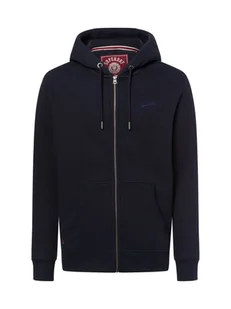 Superdry Bluza męska Mężczyźni Bawełna niebieski jednolity, S - Bluzy męskie - miniaturka - grafika 1