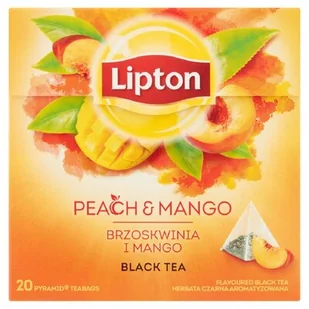Herbata ekspresowa Brzoskwinia-Mango Lipton 20t piramidka - Herbata - miniaturka - grafika 2