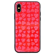 Etui i futerały do telefonów - Beline Etui Hearts Glass iPhone 6/6S wzór 1 (red) - miniaturka - grafika 1