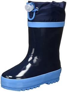 Playshoes Kalosze dziecięce z naturalnego kauczuku z podszewką, uniseks, niebieski, 20/21 EU - Kalosze damskie - miniaturka - grafika 1