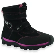 Buty dla dziewczynek - Dziewczęce buty na zimę ocieplenie wełna membrana Bartek 8401065 Czarne - miniaturka - grafika 1
