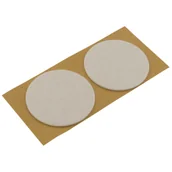 Zawiasy, okucia i inne akcesoria - Podkładki filcowe samoprzylepne białe Ø70 2 szt.. - miniaturka - grafika 1