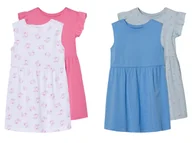 Sukienki i spódniczki dla dziewczynek - lupilu® Sukienki dziecięce z bawełny, 2 sztuki - miniaturka - grafika 1