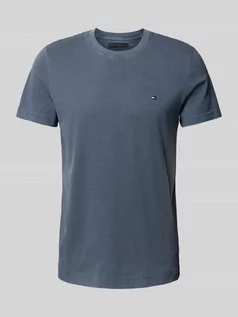 Koszulki męskie - T-shirt o kroju slim fit z wyhaftowanym logo model ‘GARMENT’ - grafika 1