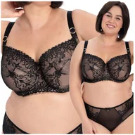 Biustonosze - Biustonosz Samanta TAMALA A911 tattoo czarny - 70H - miniaturka - grafika 1